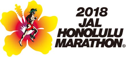 「JALホノルルマラソン2018」ロゴ