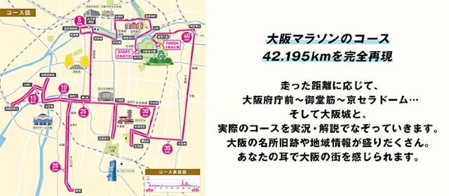 妄走 -MOUSOU- 大阪マラソン2023 VIRTUAL コースイメージ画像