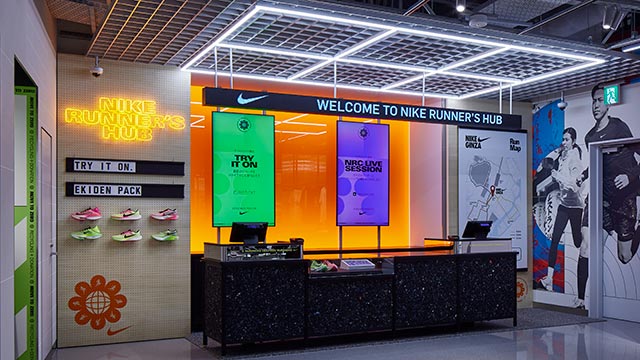 Nike Rise コンセプトストア「NIKE GINZA」店舗1階