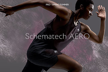 デサントがベンチレーション構造を採用したスポーツウェア「Schematech AEROシリーズ」を 3月8日（金）より発売