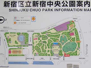 新宿中央公園公園マップ