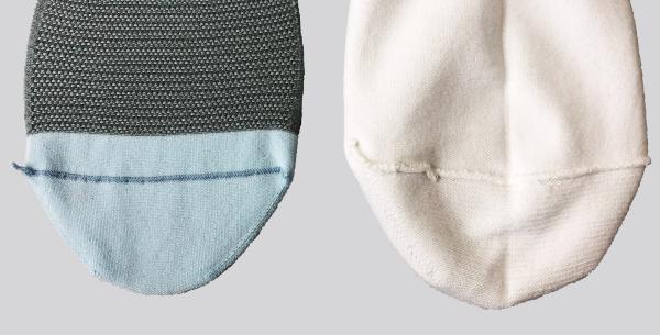 超薄型ランニングソックス 縫製方法リンキング縫製