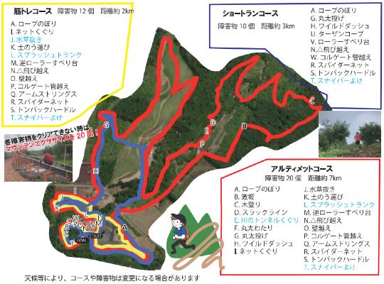 TARZAN TRAIL in YABUKAWA コース図