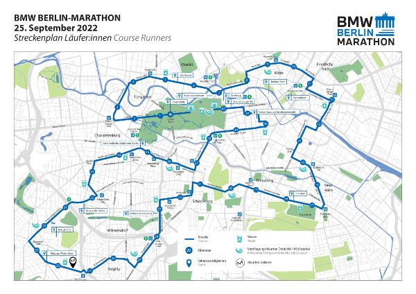 ベルリンマラソン2022 コース図
