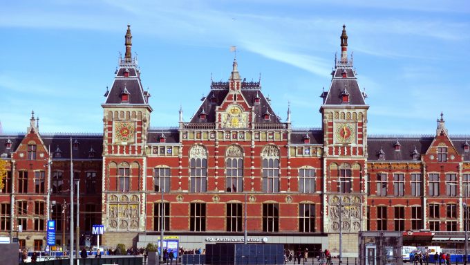 アムステルダム中央駅の画像
