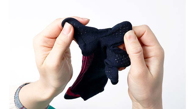 エコノレッグ「ソックスラボ® ランニング」3D立体編みの5本指仕様の画像