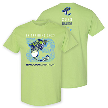 「ホノルルマラソン2023」オフィシャルトレーニングTシャツの画像