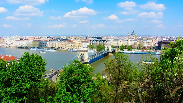 ブダペスト市内 ドナウ川の画像