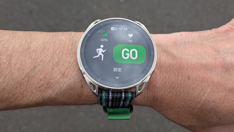 Amazfit Cheetah 2 Ultra ランニングモードの画面