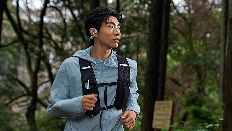 Shokz OpenRun Air 2 装着イメージ