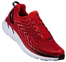 HOKA ONE ONE CLIFTON 4(Haute Red,High Risk Red)