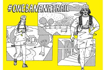 バナナ1本分のカロリーを消費する軽めなトレランスタイル「ONE BANANA TRAIL」キャンペーン
